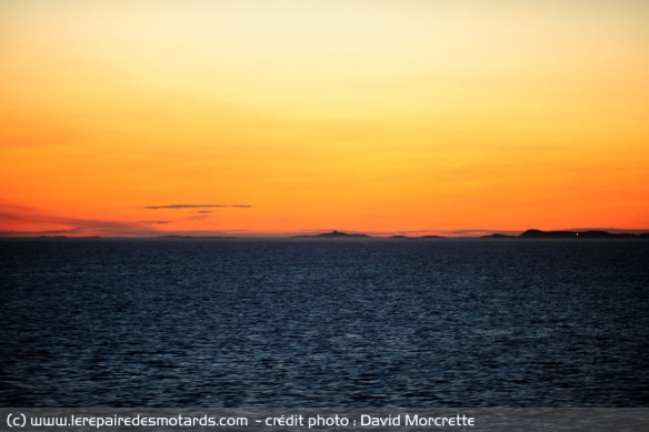 COucher de soleil depuis l'Hurtigruten : l'Express côtier de Norvège