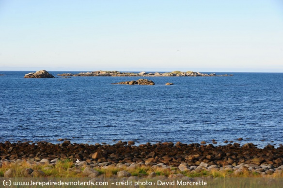 La mer face à Eggum sur les Lofoten