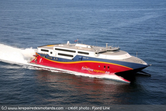 Ferry Fjordline Express qui assure la liaison entre le Danemark et la Norvège