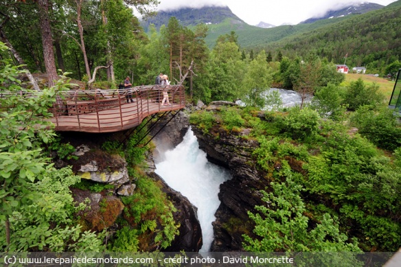 Les gorges de Gudbrandsjuvet sur la route des Trolls