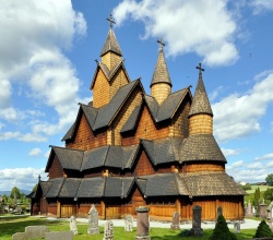 Heddal Stavkyrkje en Norvège 