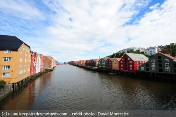 Quartier de Bakklandet à Trondheim