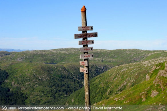 Départ de randonnées sur le mont Ulriken en haut de la ville de Bergen