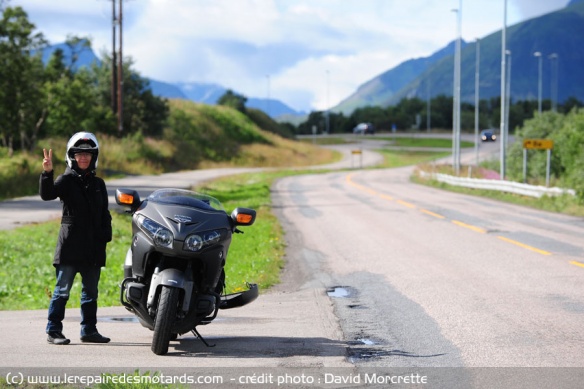 Pause sur la route touristique Lofoten E10
