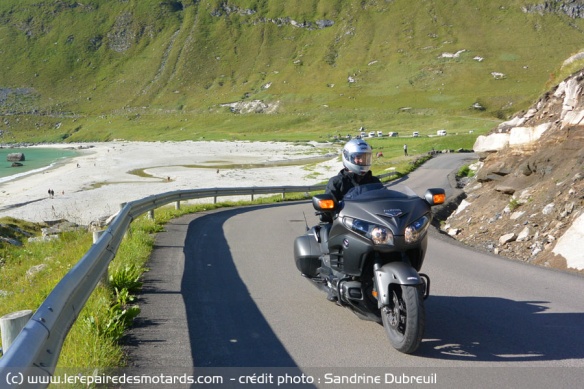 La route des Lofoten à moto
