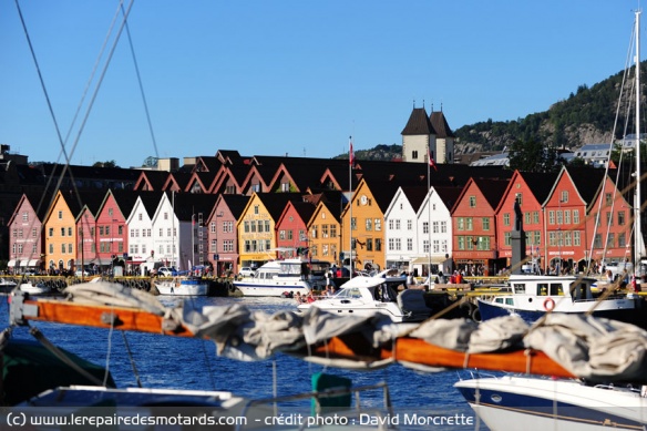 Le quartier historique de Bryggen de la ville de Bergen
