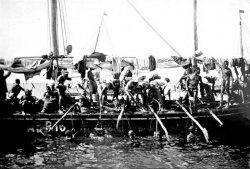 Pêche aux perles, début 20ème siècle