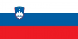 Le drapeau de la Slovénie