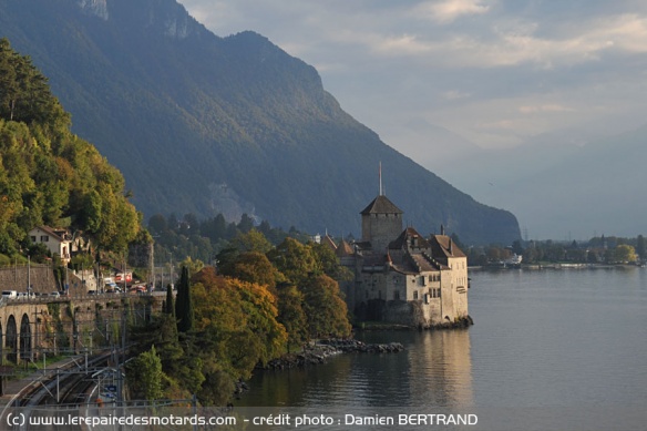 Le château de Chillon sur les rives du Léman